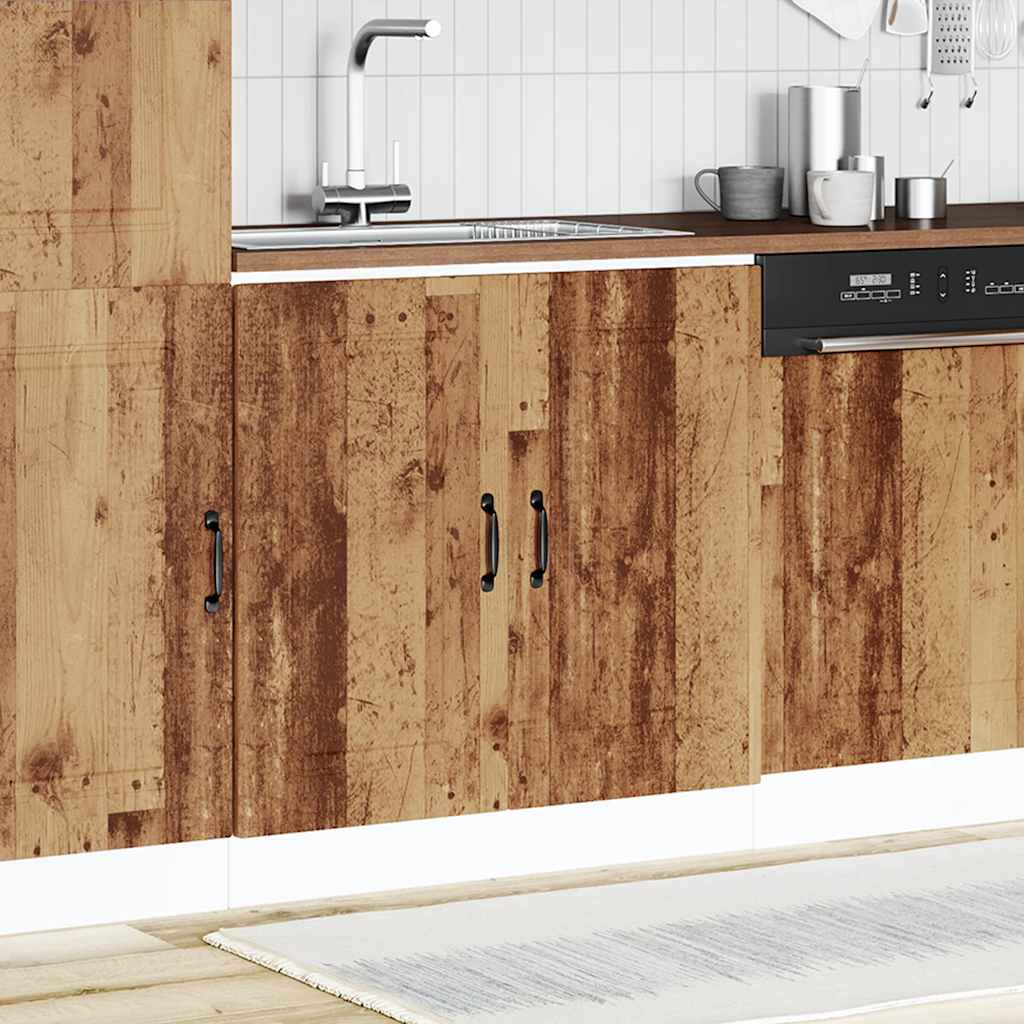 Spoelbakonderkast Kalmar 80x46x81,5 cm bewerkt hout oud hout is nu te koop bij PeponiXL, paradijselijk wonen!