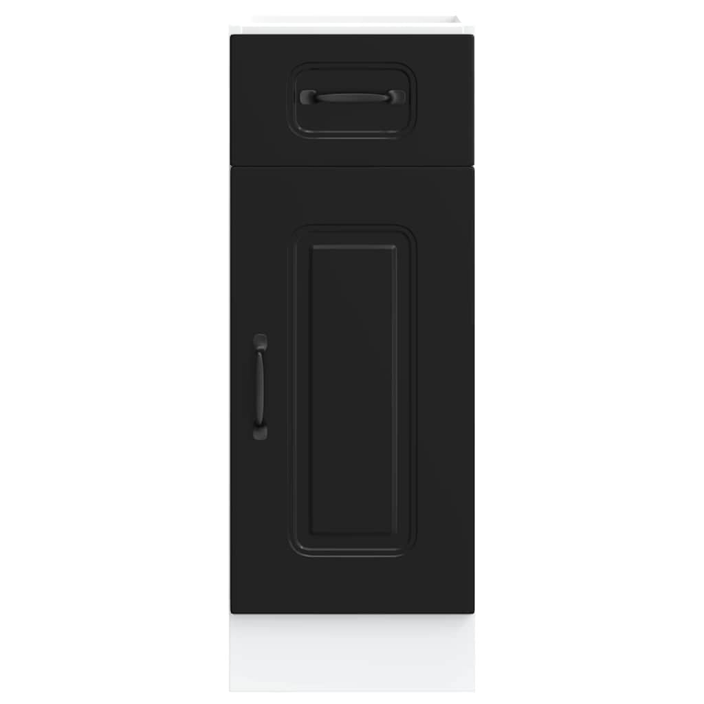 Onderkast Kalmar bewerkt hout zwart is nu te koop bij PeponiXL, paradijselijk wonen!