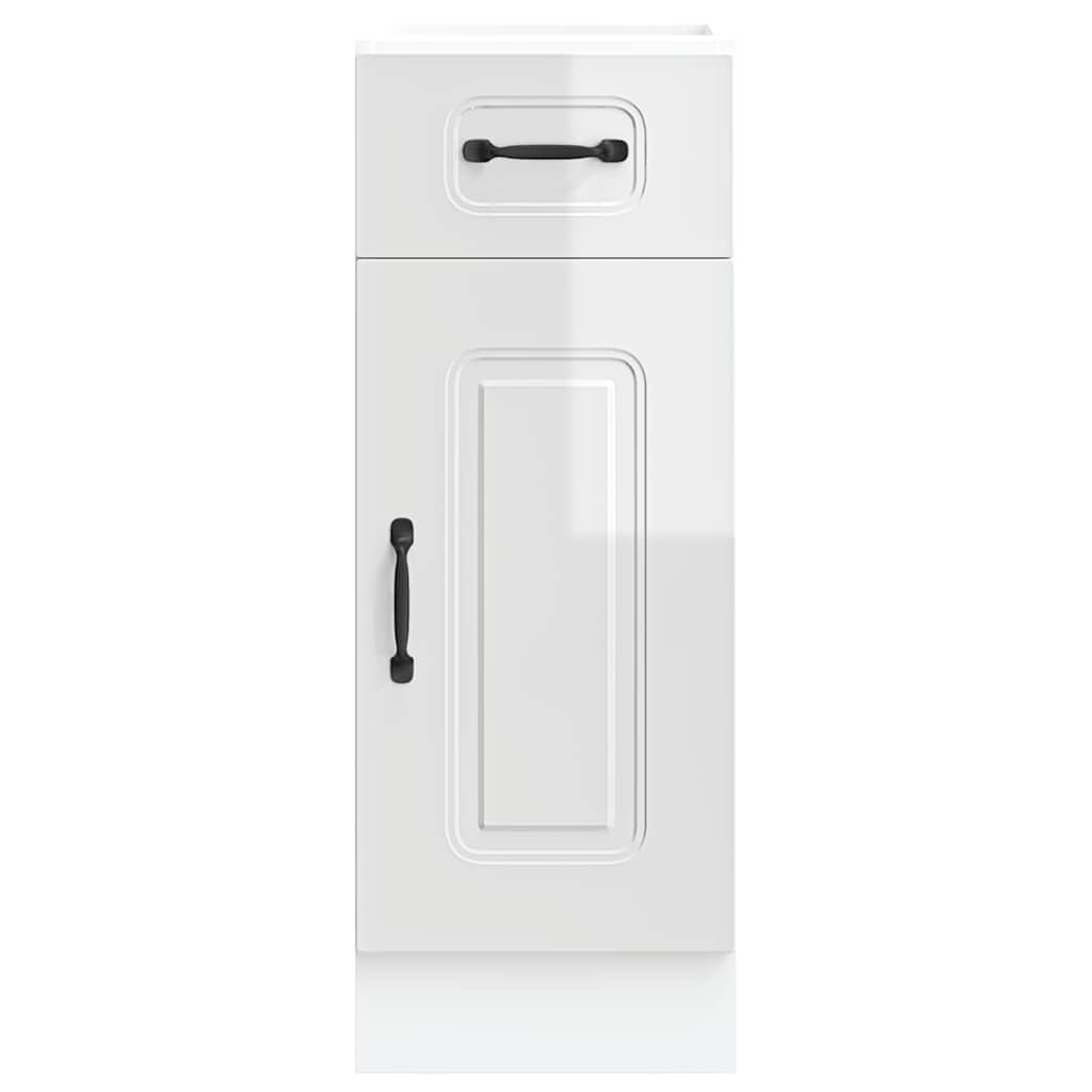 Onderkast Kalmar bewerkt hout hoogglans wit is nu te koop bij PeponiXL, paradijselijk wonen!