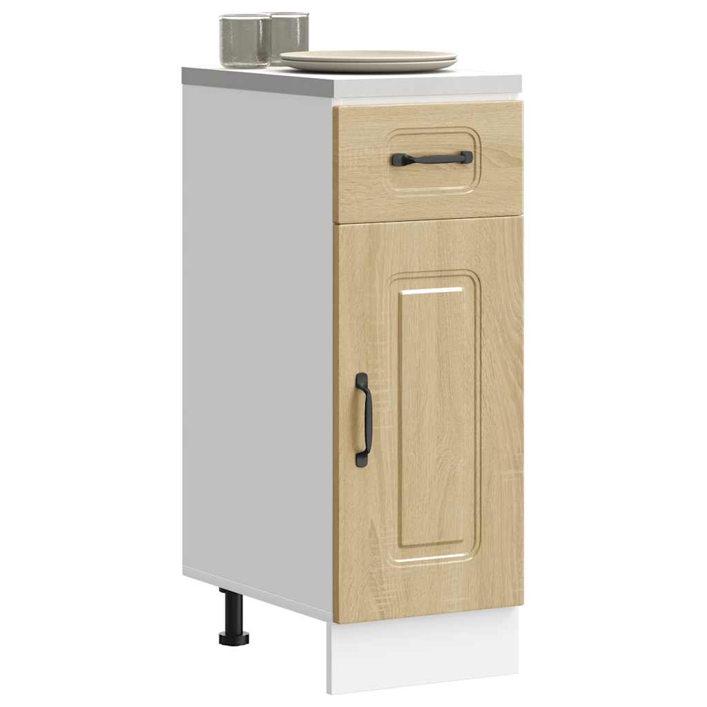 Onderkast Kalmar bewerkt hout sonoma eikenkleurig is nu te koop bij PeponiXL, paradijselijk wonen!