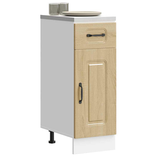 Onderkast Kalmar bewerkt hout sonoma eikenkleurig is nu te koop bij PeponiXL, paradijselijk wonen!
