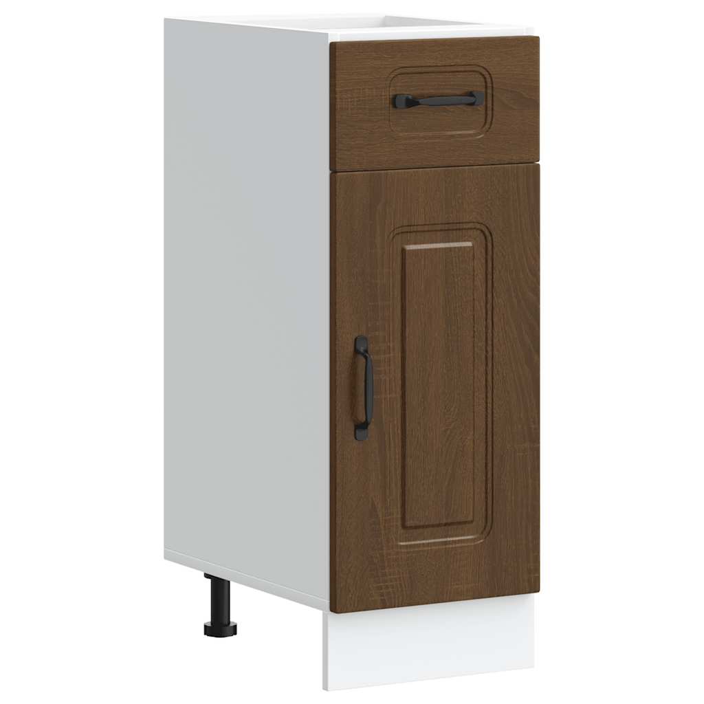 Onderkast Kalmar bewerkt hout bruin eikenkleur is nu te koop bij PeponiXL, paradijselijk wonen!