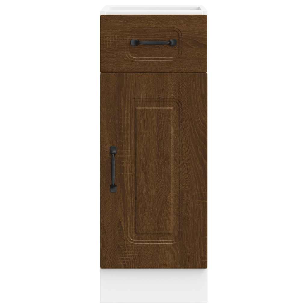 Onderkast Kalmar bewerkt hout bruin eikenkleur is nu te koop bij PeponiXL, paradijselijk wonen!