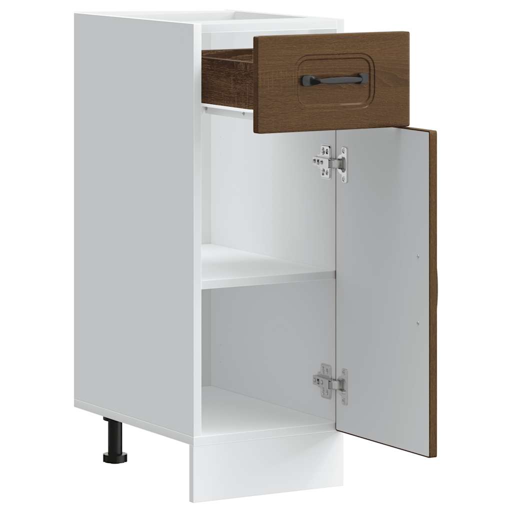 Onderkast Kalmar bewerkt hout bruin eikenkleur is nu te koop bij PeponiXL, paradijselijk wonen!