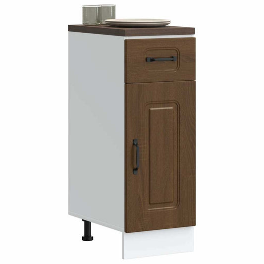 Onderkast Kalmar bewerkt hout bruin eikenkleur is nu te koop bij PeponiXL, paradijselijk wonen!