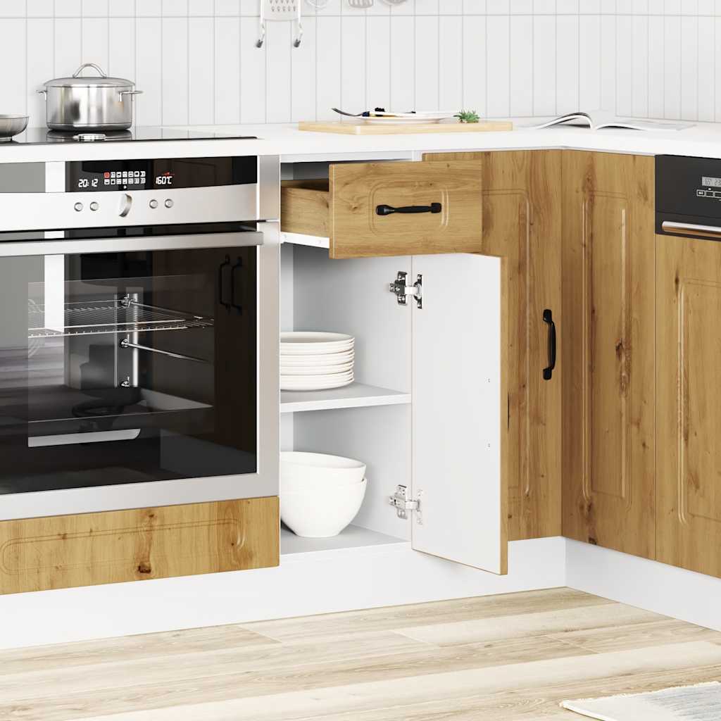 Onderkast Kalmar bewerkt hout artisanaal eikenkleur is nu te koop bij PeponiXL, paradijselijk wonen!