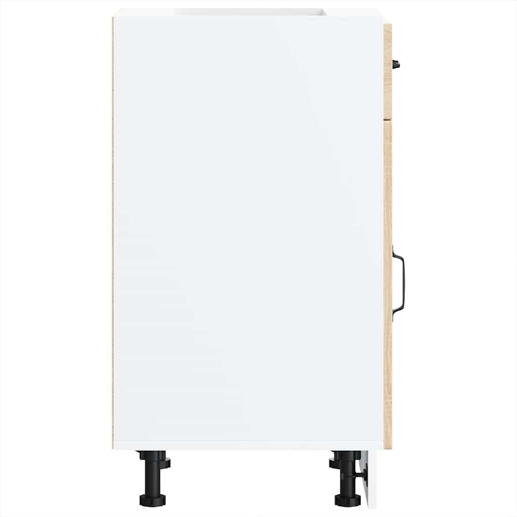 Onderkast Kalmar bewerkt hout sonoma eikenkleurig is nu te koop bij PeponiXL, paradijselijk wonen!