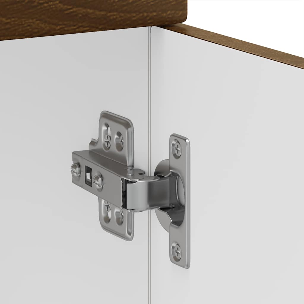 Onderkast Kalmar bewerkt hout bruin eikenkleur is nu te koop bij PeponiXL, paradijselijk wonen!