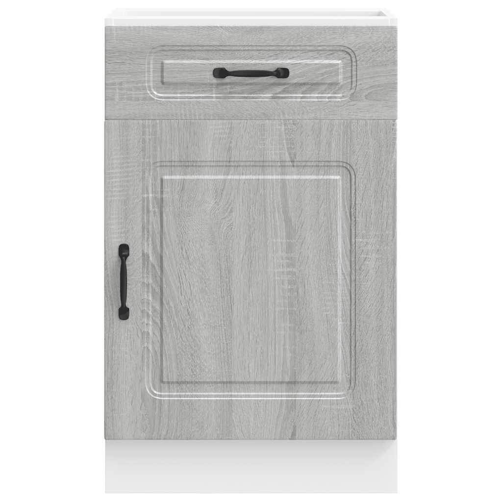 Onderkast Kalmar bewerkt hout grijs sonoma eiken is nu te koop bij PeponiXL, paradijselijk wonen!