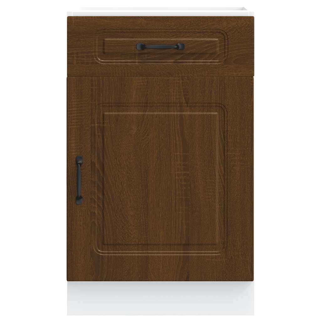 Onderkast Kalmar bewerkt hout bruin eikenkleur is nu te koop bij PeponiXL, paradijselijk wonen!