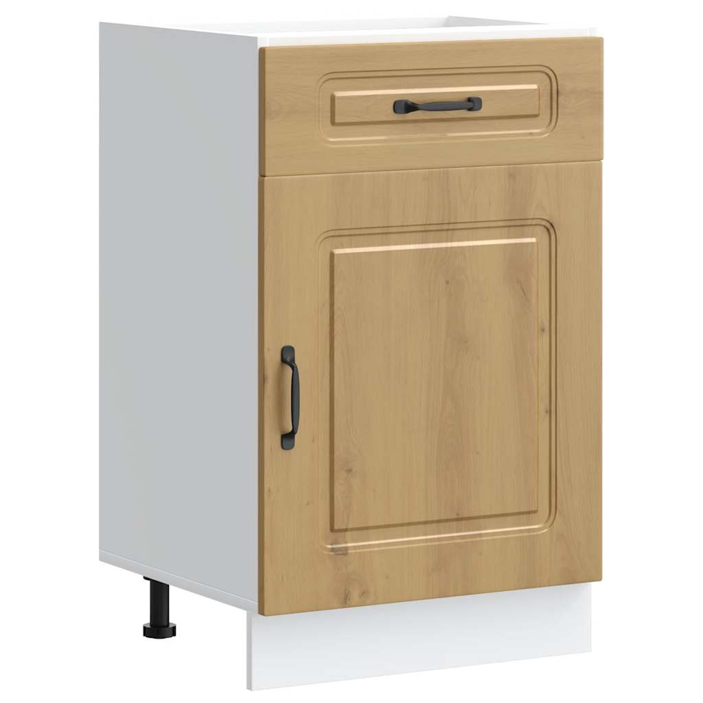Onderkast Kalmar bewerkt hout artisanaal eikenkleur is nu te koop bij PeponiXL, paradijselijk wonen!