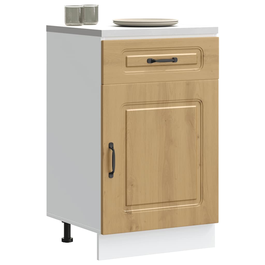 Onderkast Kalmar bewerkt hout artisanaal eikenkleur is nu te koop bij PeponiXL, paradijselijk wonen!