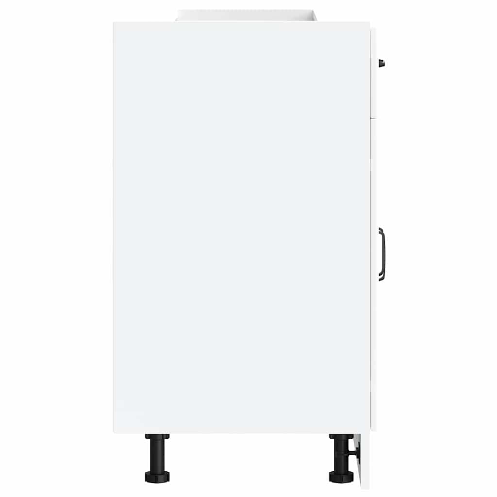 Onderkast Kalmar bewerkt hout wit is nu te koop bij PeponiXL, paradijselijk wonen!