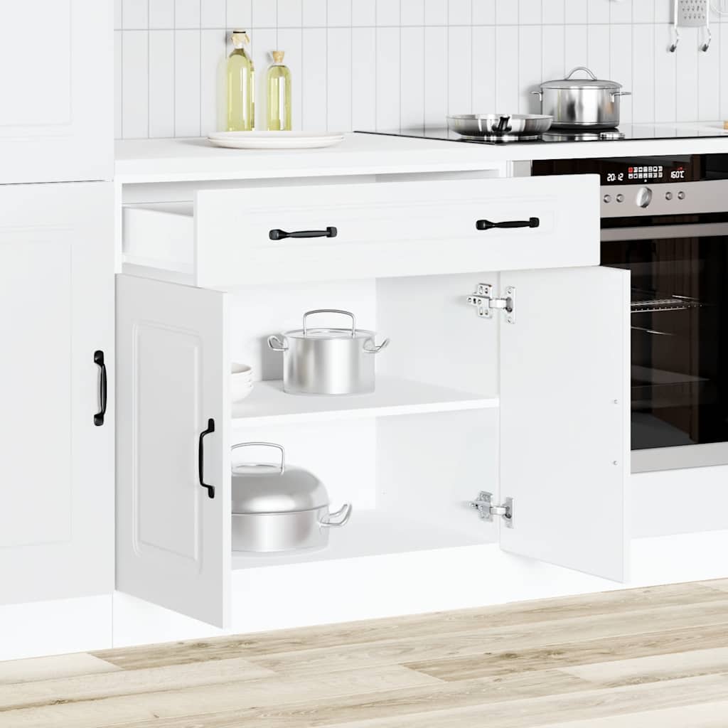 Onderkast Kalmar bewerkt hout wit is nu te koop bij PeponiXL, paradijselijk wonen!