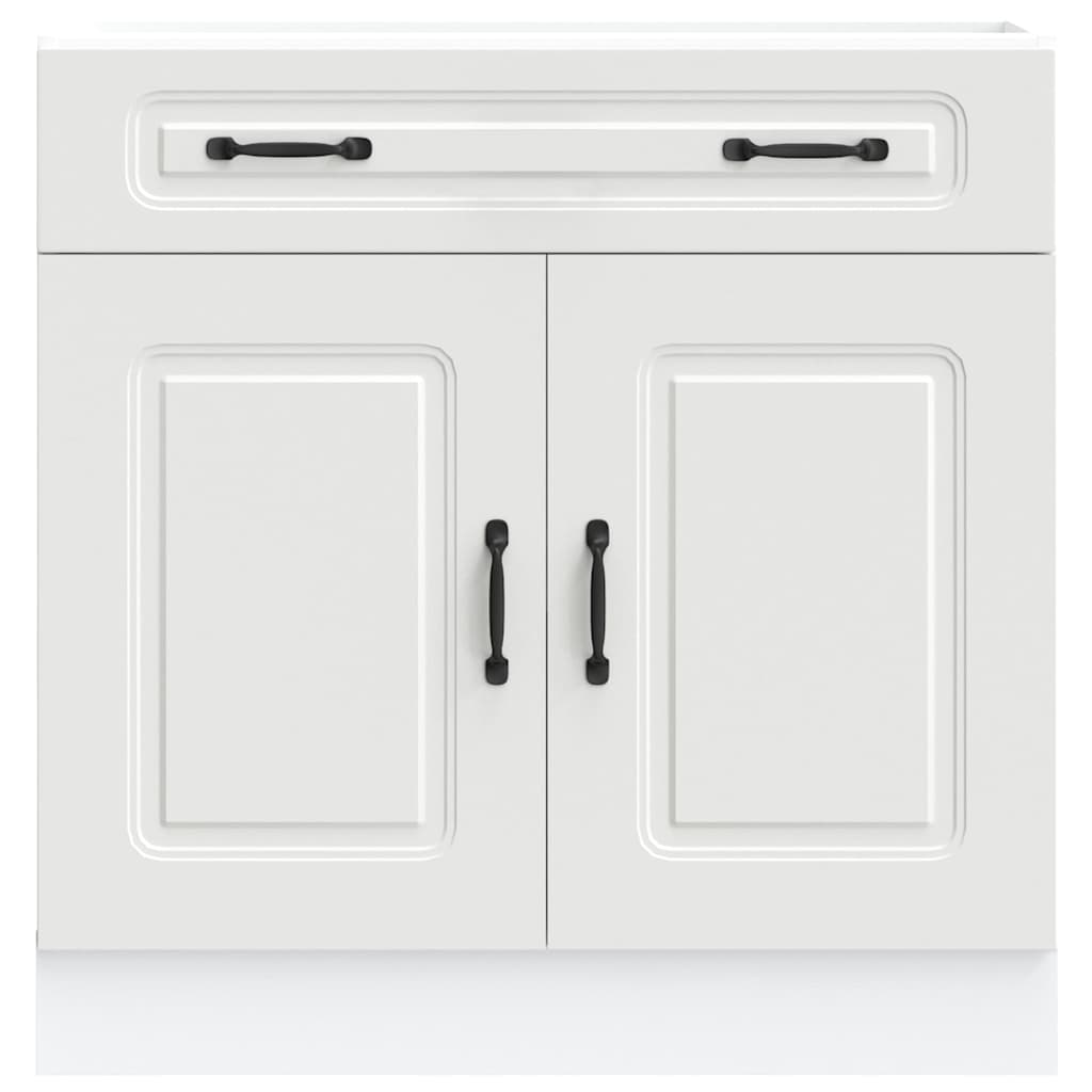 Onderkast Kalmar bewerkt hout wit is nu te koop bij PeponiXL, paradijselijk wonen!