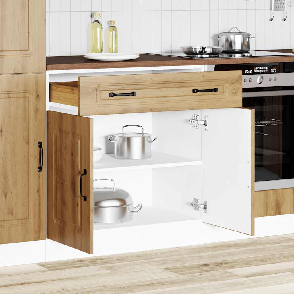 Onderkast Kalmar bewerkt hout artisanaal eikenkleur is nu te koop bij PeponiXL, paradijselijk wonen!