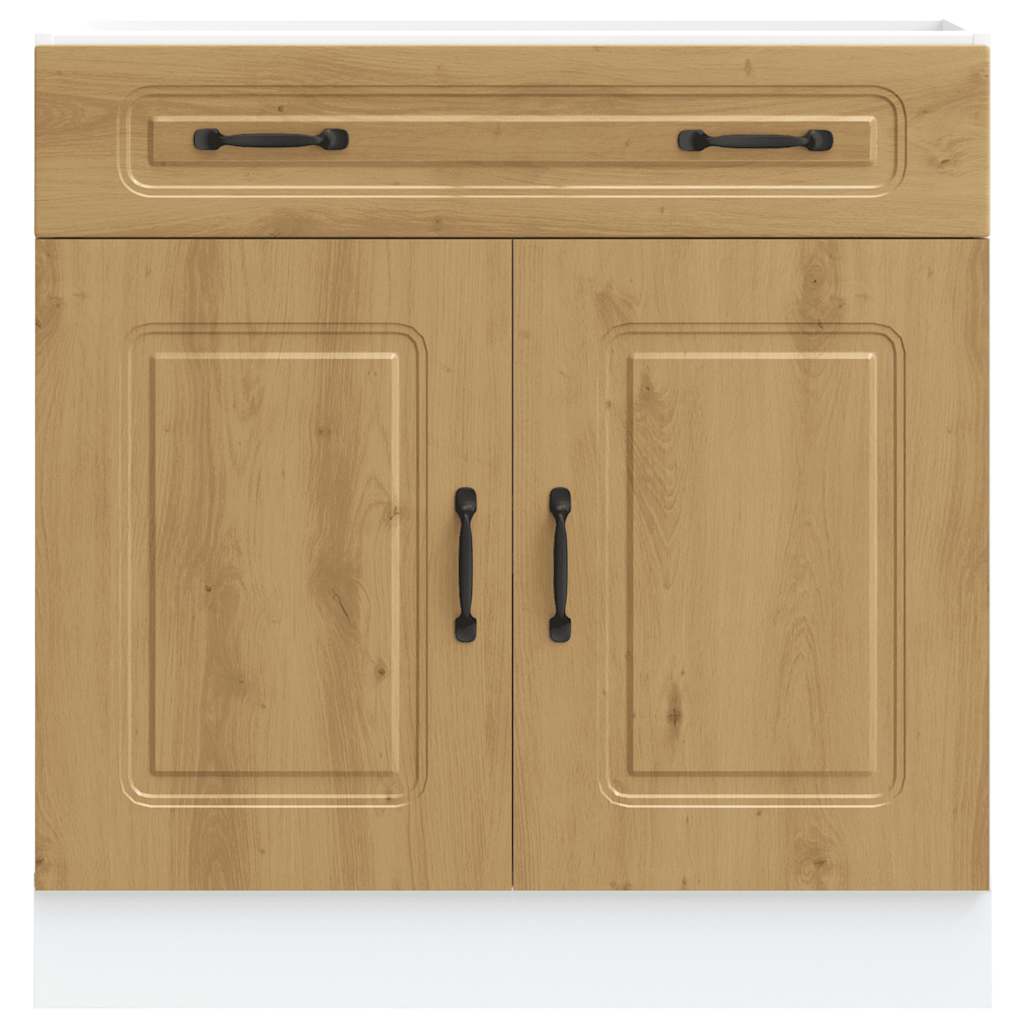 Onderkast Kalmar bewerkt hout artisanaal eikenkleur is nu te koop bij PeponiXL, paradijselijk wonen!