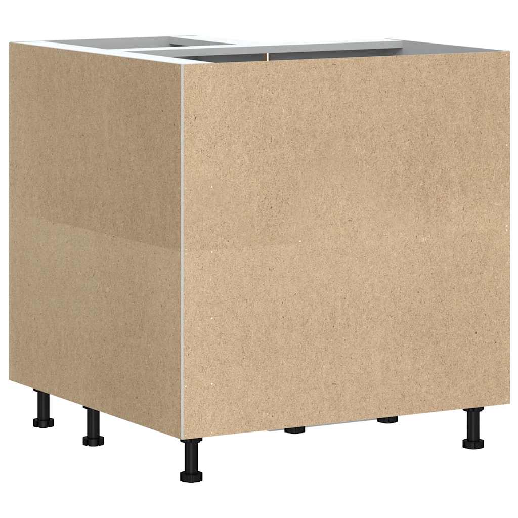 Hoekkeukenonderkast Kalmar bewerkt hout oud houtkleurig is nu te koop bij PeponiXL, paradijselijk wonen!