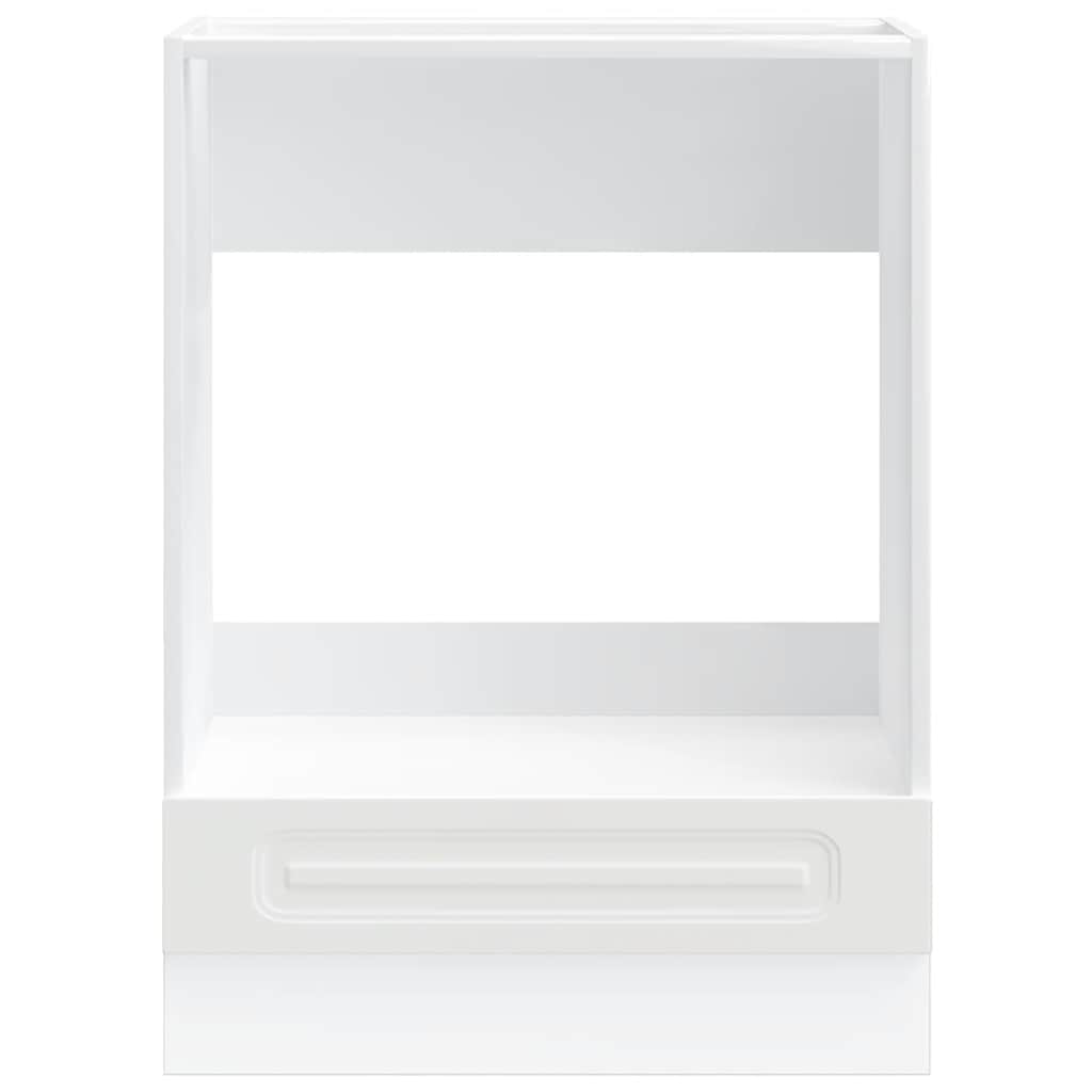 Ovenkast Kalmar bewerkt hout wit is nu te koop bij PeponiXL, paradijselijk wonen!