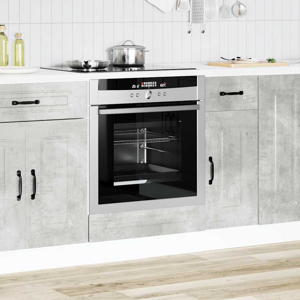 Ovenkast Kalmar bewerkt hout betongrijs is nu te koop bij PeponiXL, paradijselijk wonen!
