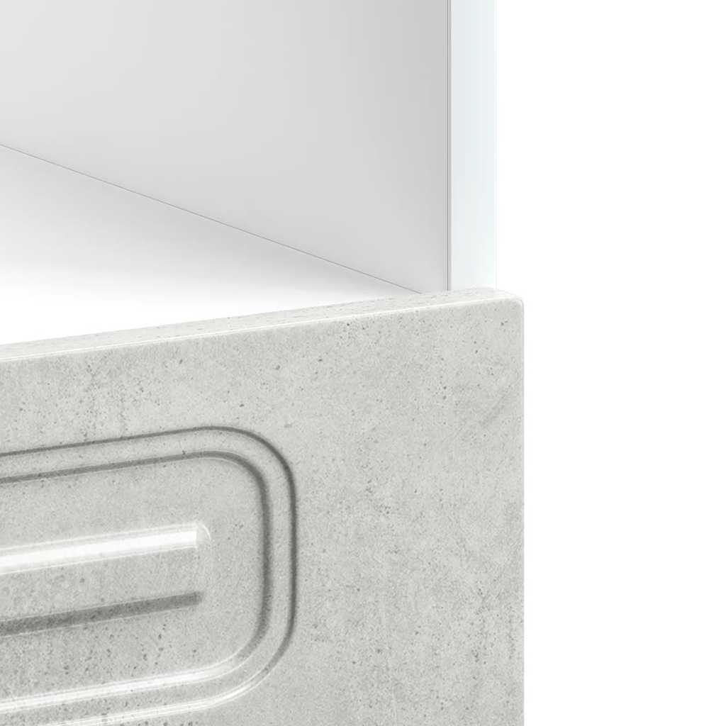 Ovenkast Kalmar bewerkt hout betongrijs is nu te koop bij PeponiXL, paradijselijk wonen!