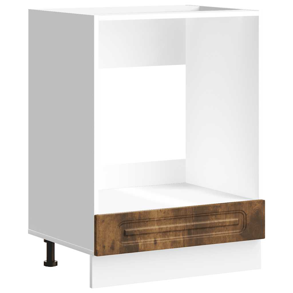 Ovenkast Kalmar bewerkt hout gerookt eikenkleurig is nu te koop bij PeponiXL, paradijselijk wonen!