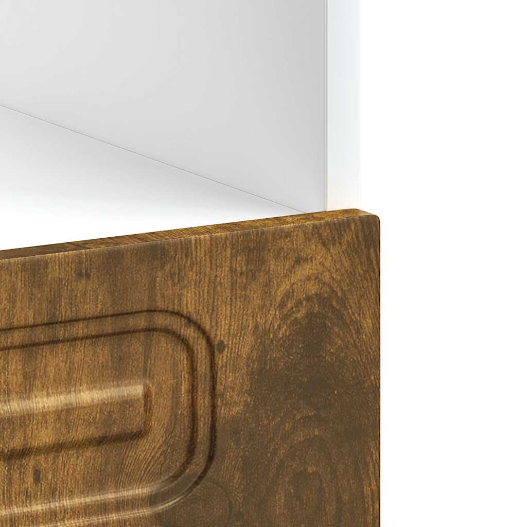 Ovenkast Kalmar bewerkt hout gerookt eikenkleurig is nu te koop bij PeponiXL, paradijselijk wonen!