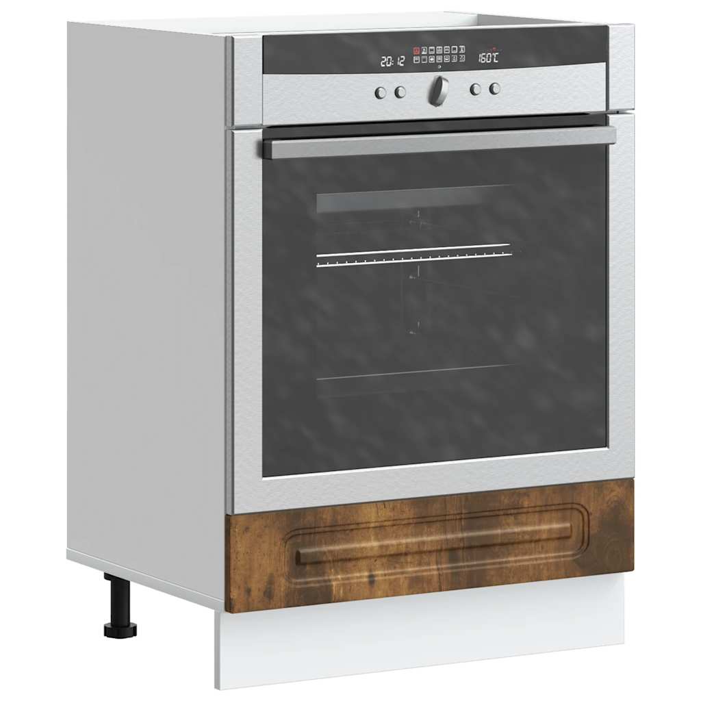 Ovenkast Kalmar bewerkt hout gerookt eikenkleurig is nu te koop bij PeponiXL, paradijselijk wonen!