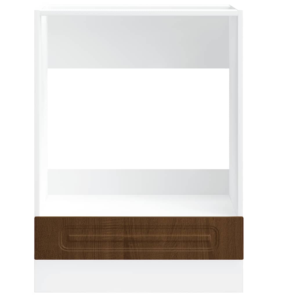 Ovenkast Kalmar bewerkt hout bruin eikenkleur is nu te koop bij PeponiXL, paradijselijk wonen!