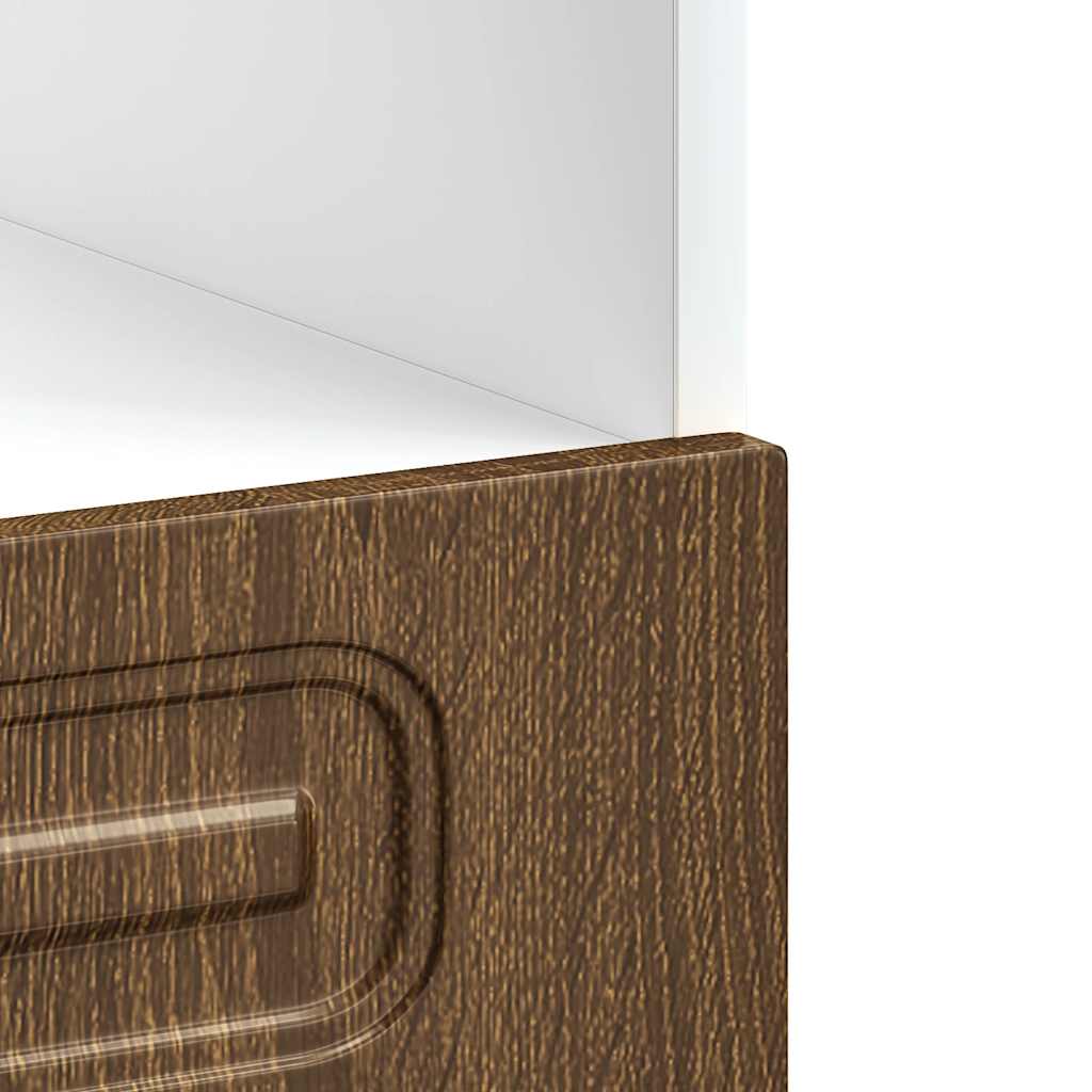 Ovenkast Kalmar bewerkt hout bruin eikenkleur is nu te koop bij PeponiXL, paradijselijk wonen!