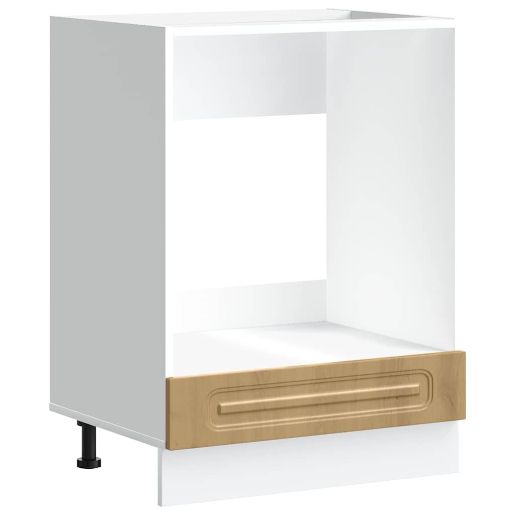 Ovenkast Kalmar bewerkt hout artisanaal eikenkleur is nu te koop bij PeponiXL, paradijselijk wonen!