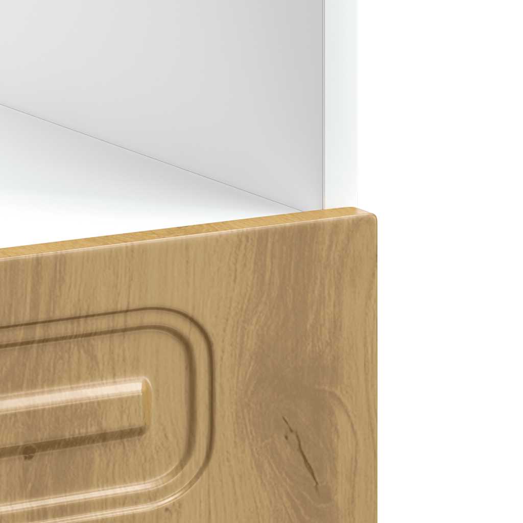 Ovenkast Kalmar bewerkt hout artisanaal eikenkleur is nu te koop bij PeponiXL, paradijselijk wonen!