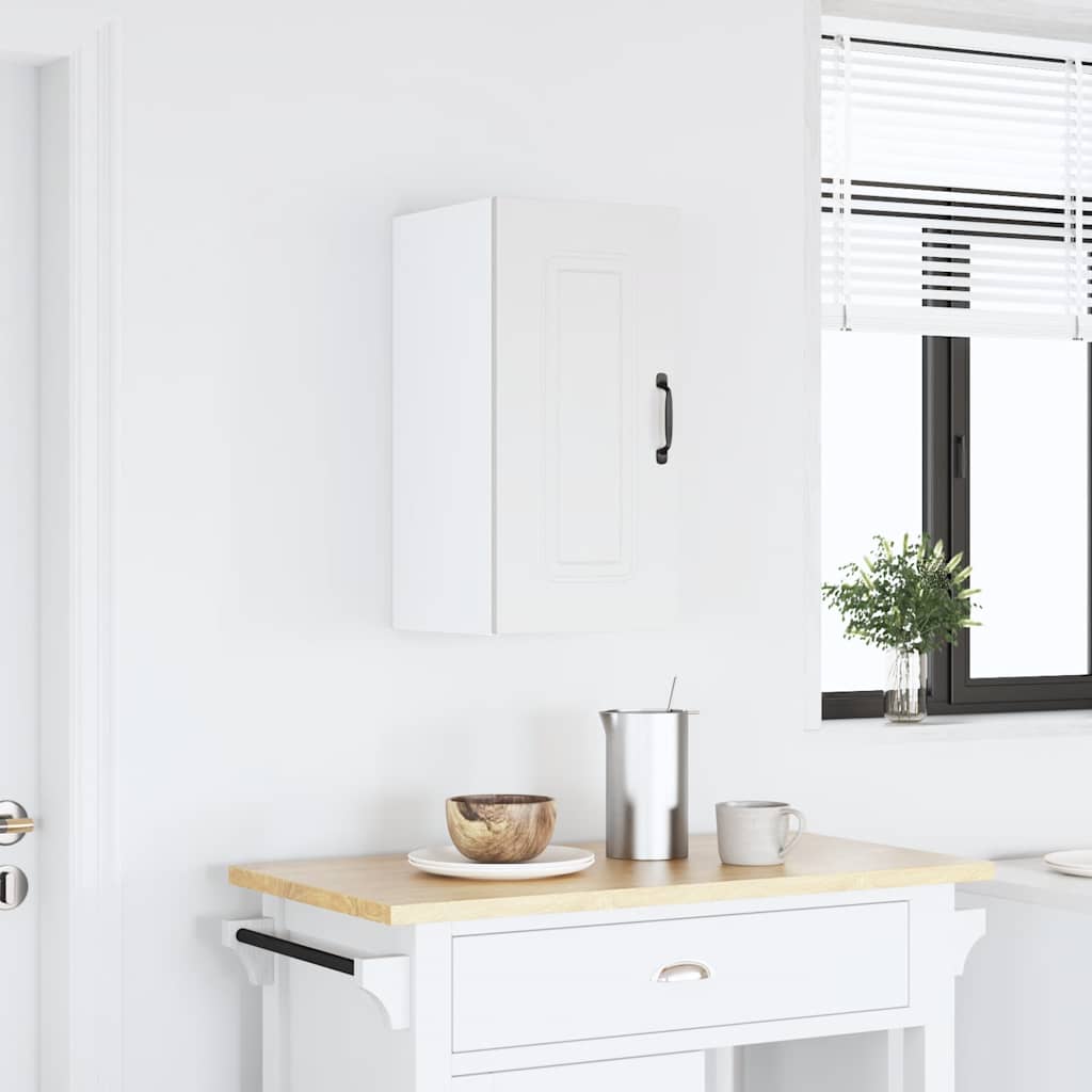 Keukenbovenkast Kalmar bewerkt hout wit is nu te koop bij PeponiXL, paradijselijk wonen!