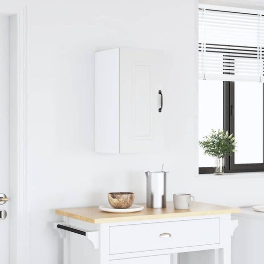 Keukenbovenkast Kalmar bewerkt hout wit is nu te koop bij PeponiXL, paradijselijk wonen!