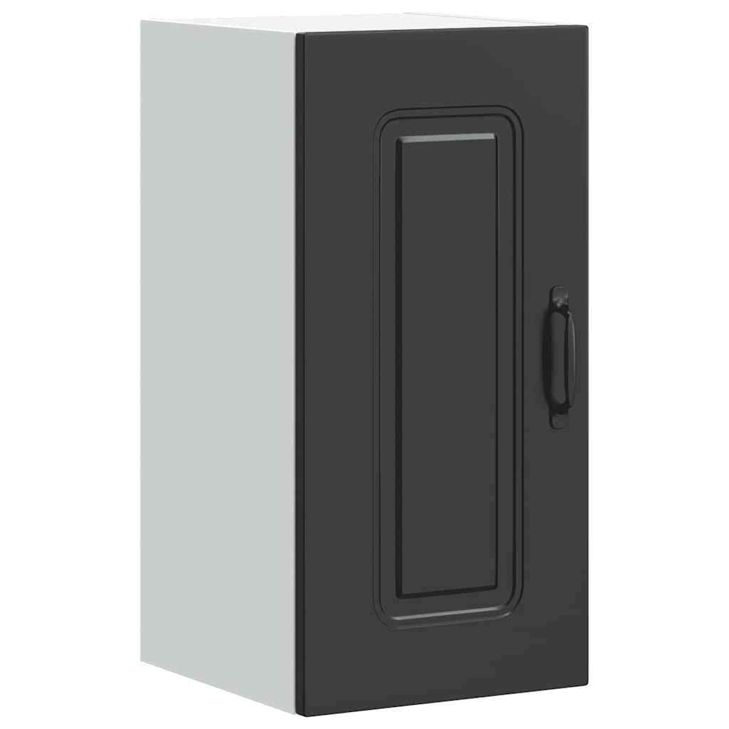 Keukenbovenkast Kalmar bewerkt hout zwart is nu te koop bij PeponiXL, paradijselijk wonen!