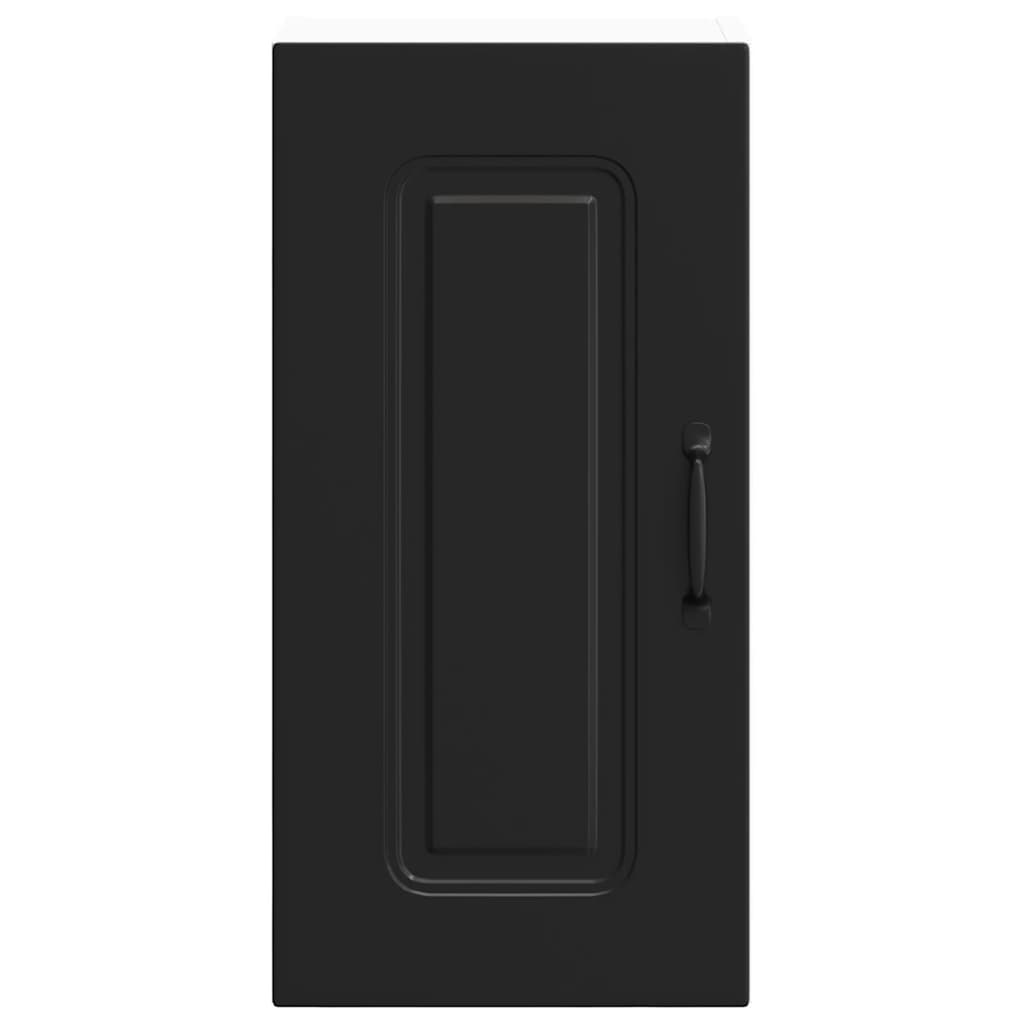 Keukenbovenkast Kalmar bewerkt hout zwart is nu te koop bij PeponiXL, paradijselijk wonen!