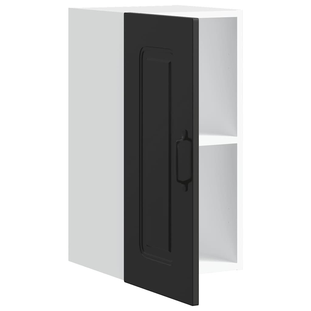 Keukenbovenkast Kalmar bewerkt hout zwart is nu te koop bij PeponiXL, paradijselijk wonen!