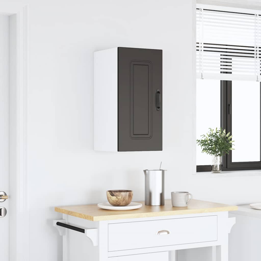 Keukenbovenkast Kalmar bewerkt hout zwart is nu te koop bij PeponiXL, paradijselijk wonen!