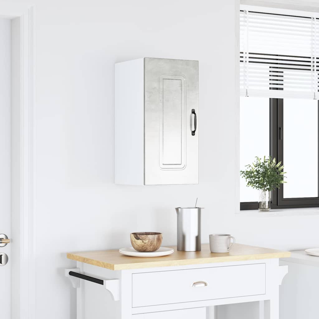 Keukenbovenkast Kalmar bewerkt hout betongrijs is nu te koop bij PeponiXL, paradijselijk wonen!