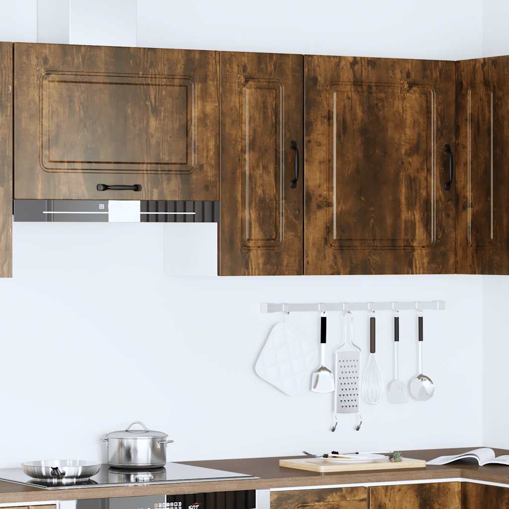 Keukenbovenkast Kalmar bewerkt hout gerookt eikenkleurig is nu te koop bij PeponiXL, paradijselijk wonen!