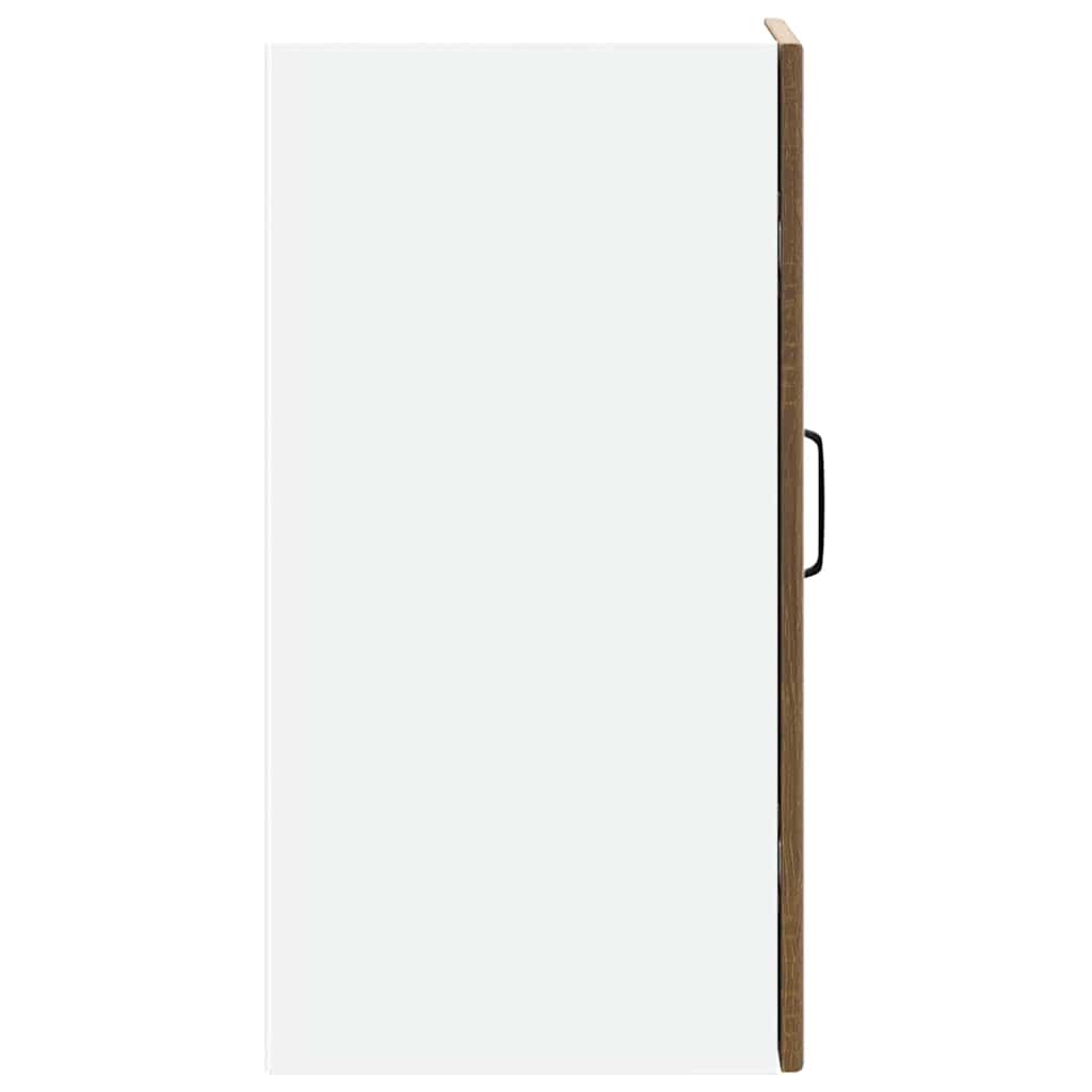 Keukenbovenkast Kalmar bewerkt hout bruin eikenkleur is nu te koop bij PeponiXL, paradijselijk wonen!