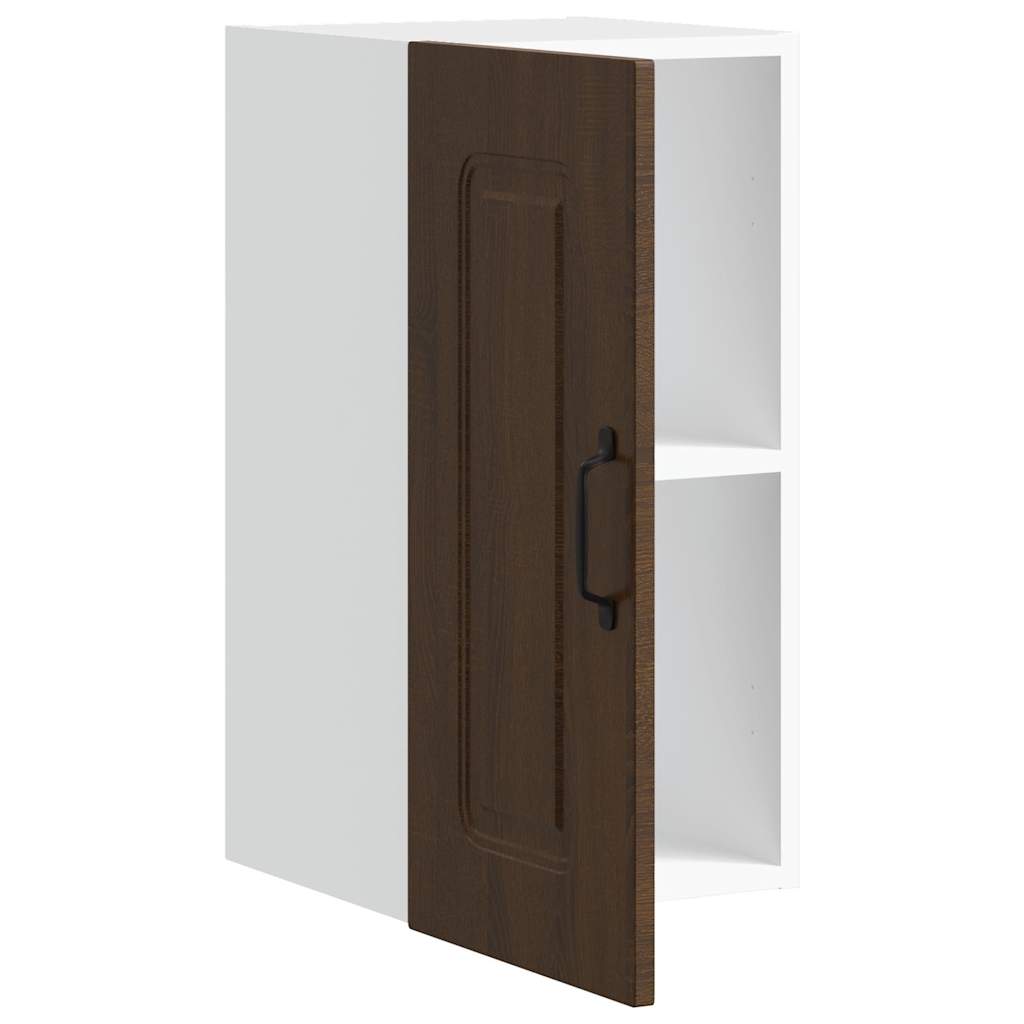 Keukenbovenkast Kalmar bewerkt hout bruin eikenkleur is nu te koop bij PeponiXL, paradijselijk wonen!