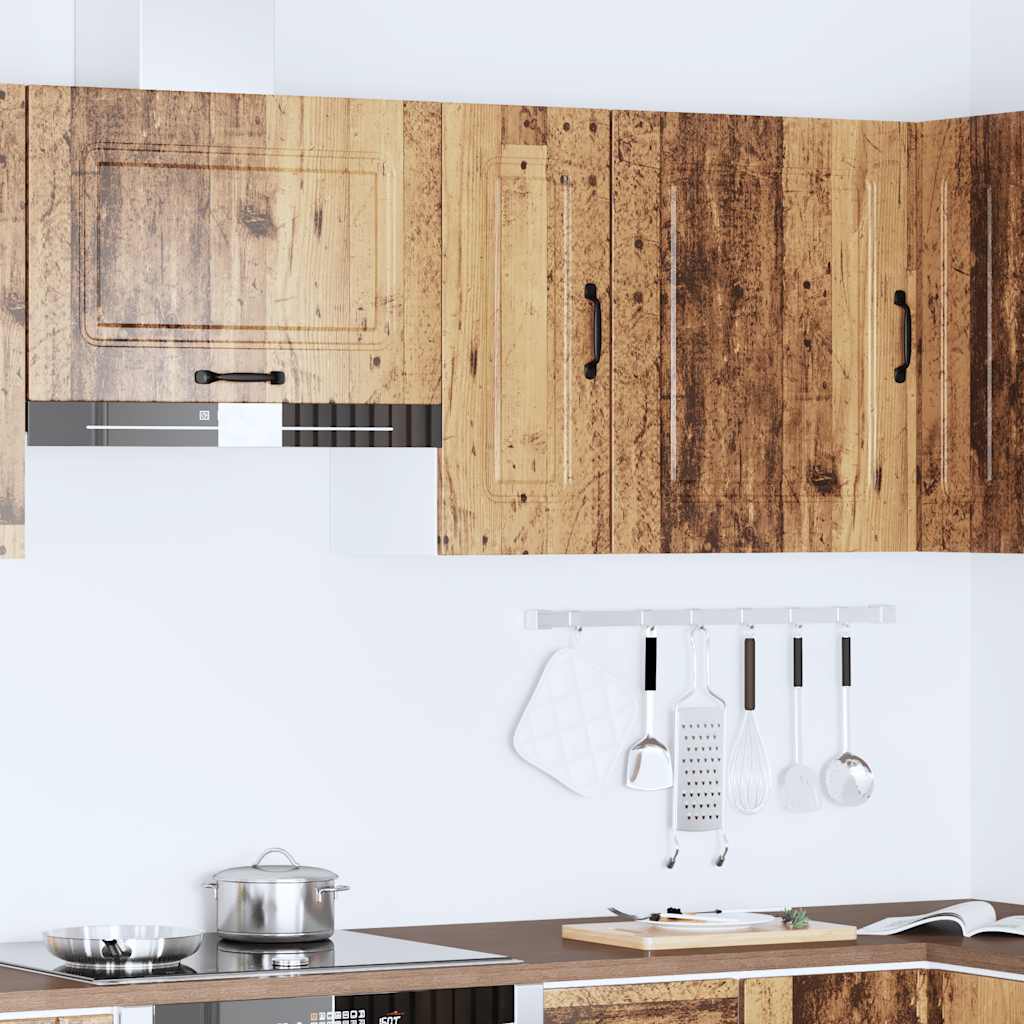 Keukenbovenkast Kalmar bewerkt hout oud houtkleurig is nu te koop bij PeponiXL, paradijselijk wonen!