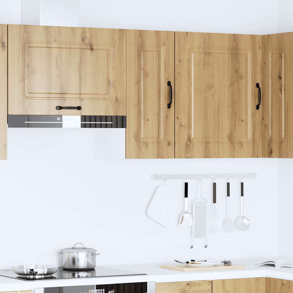 Keukenbovenkast Kalmar bewerkt hout artisanaal eikenkleur is nu te koop bij PeponiXL, paradijselijk wonen!