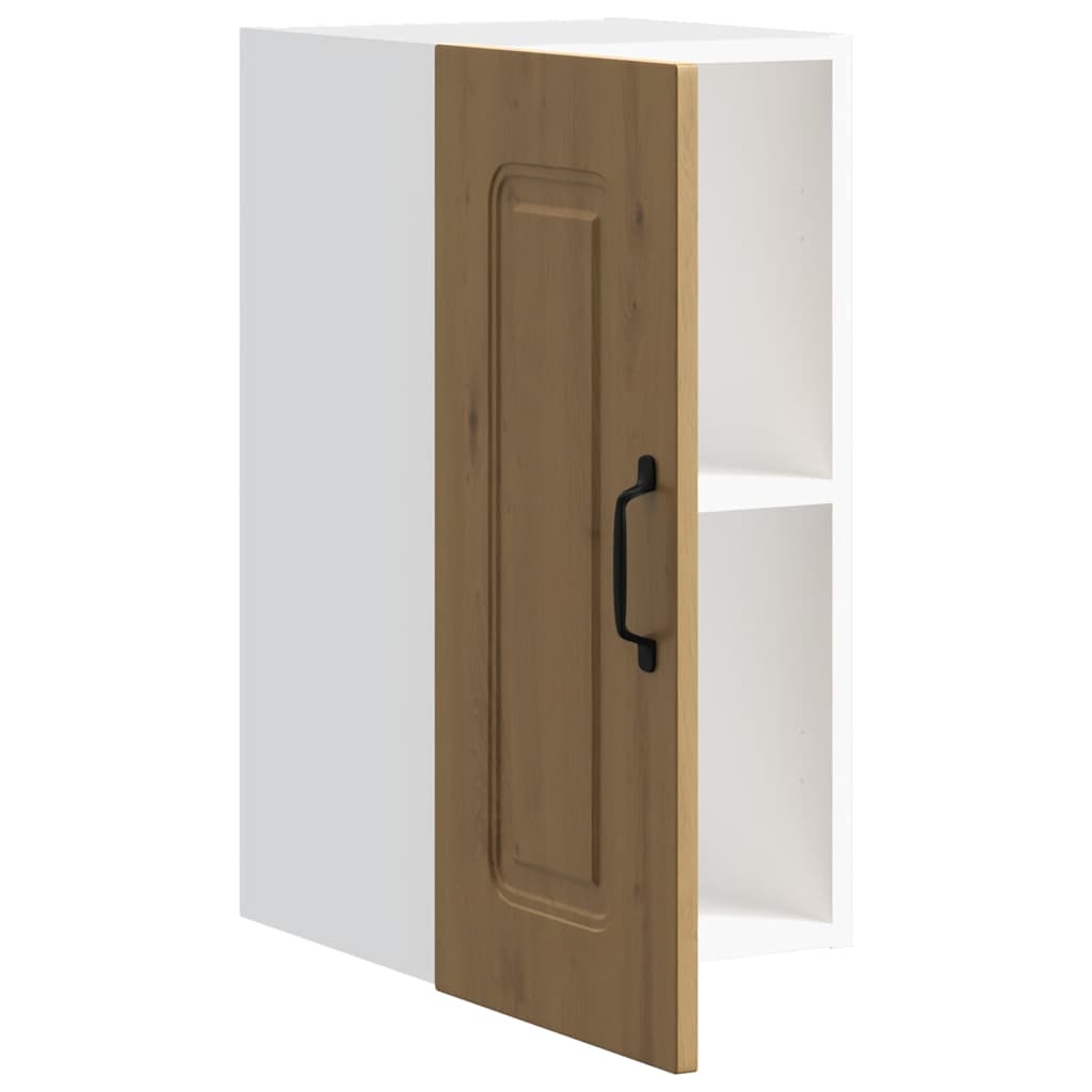 Keukenbovenkast Kalmar bewerkt hout artisanaal eikenkleur is nu te koop bij PeponiXL, paradijselijk wonen!
