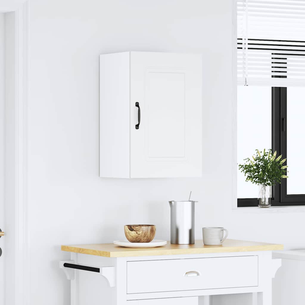 Keukenbovenkast Kalmar bewerkt hout wit is nu te koop bij PeponiXL, paradijselijk wonen!