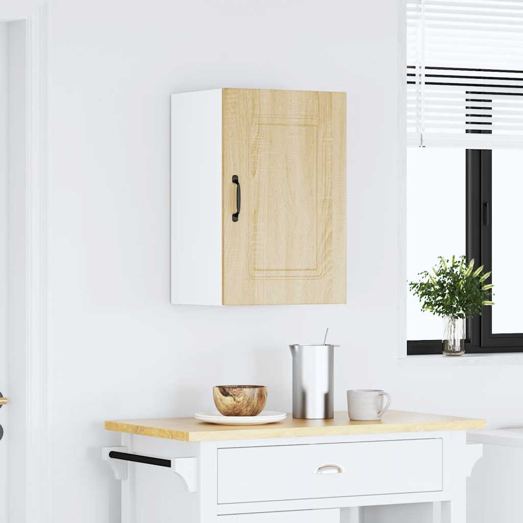 Keukenbovenkast Kalmar bewerkt hout sonoma eikenkleurig is nu te koop bij PeponiXL, paradijselijk wonen!