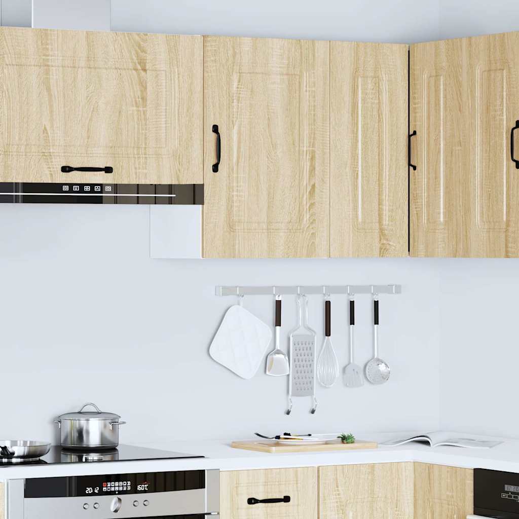 Keukenbovenkast Kalmar bewerkt hout sonoma eikenkleurig is nu te koop bij PeponiXL, paradijselijk wonen!