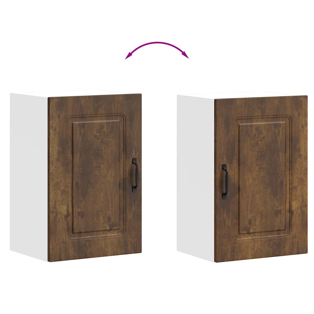 Keukenbovenkast Kalmar bewerkt hout gerookt eikenkleurig is nu te koop bij PeponiXL, paradijselijk wonen!