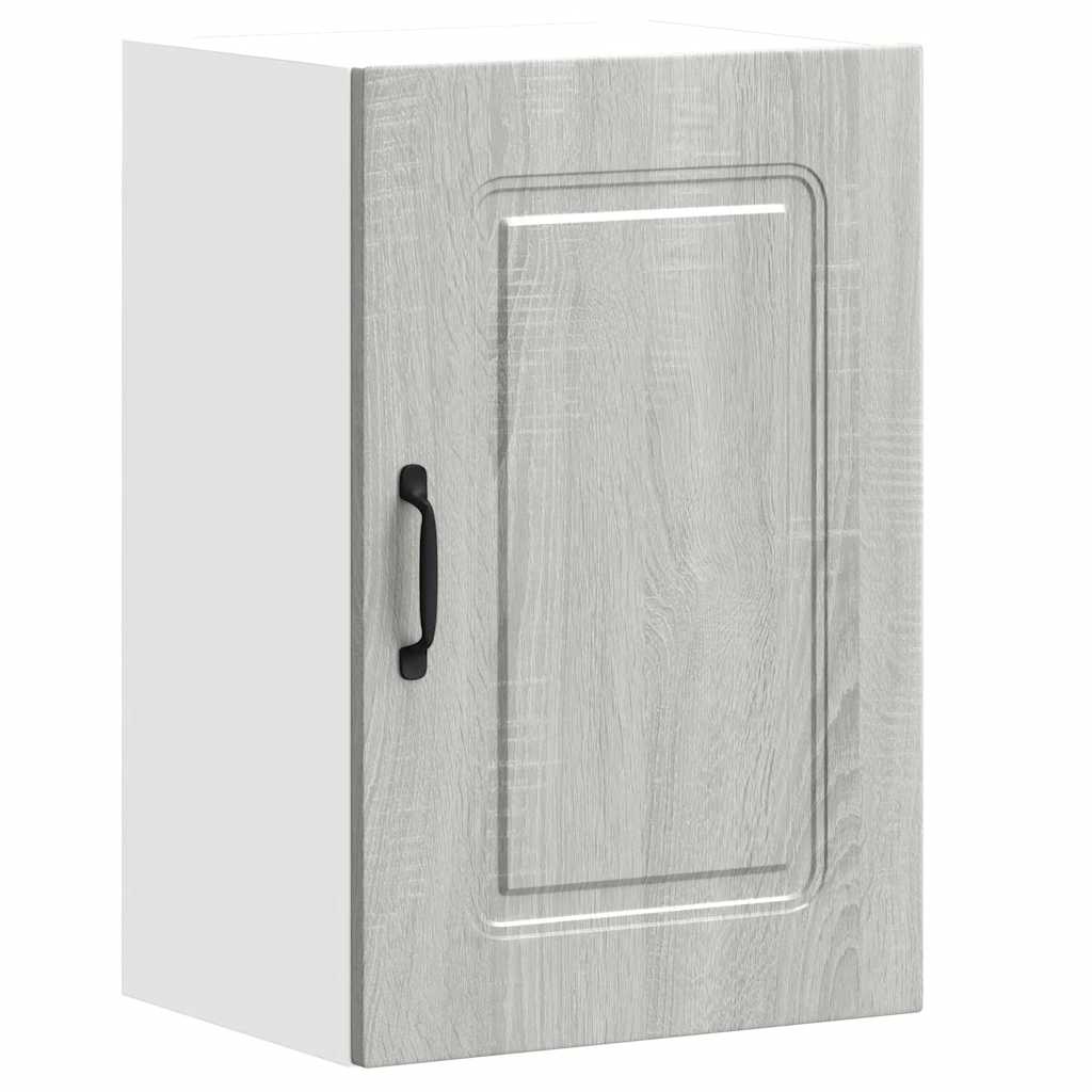 Keukenbovenkast Kalmar bewerkt hout grijs sonoma eiken is nu te koop bij PeponiXL, paradijselijk wonen!